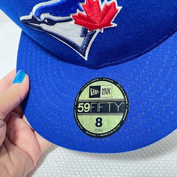 Toronto Blue Jays Hat New Era 59Fifty On Field Fitted Game Cap MLB Men's 8 NWT - Picture 7 of 9